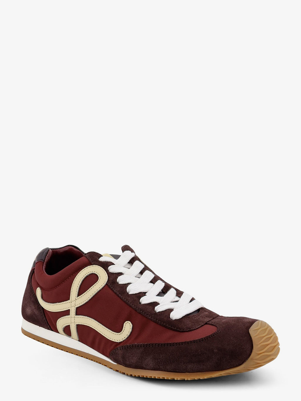 Ballet Runner 2.0 nylon and suede sneakers with side logo 2