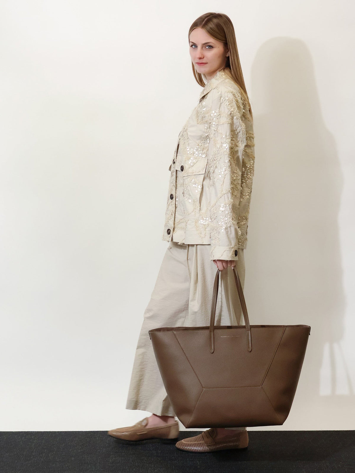 BC Duo hammered leather handbag 2