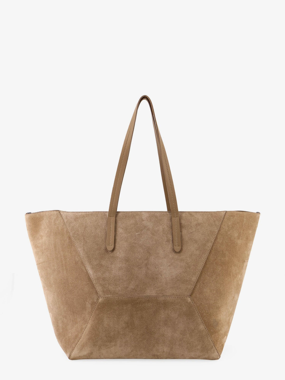 BC Duo suede shoulder bag with engraved logo 3