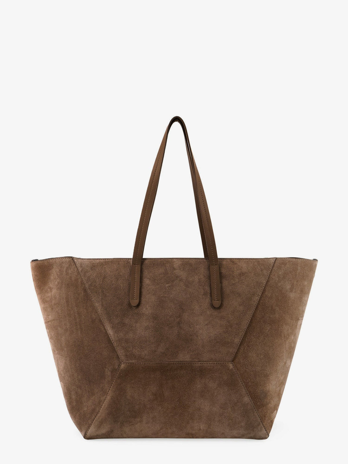 BC Duo suede shoulder bag with engraved logo 2