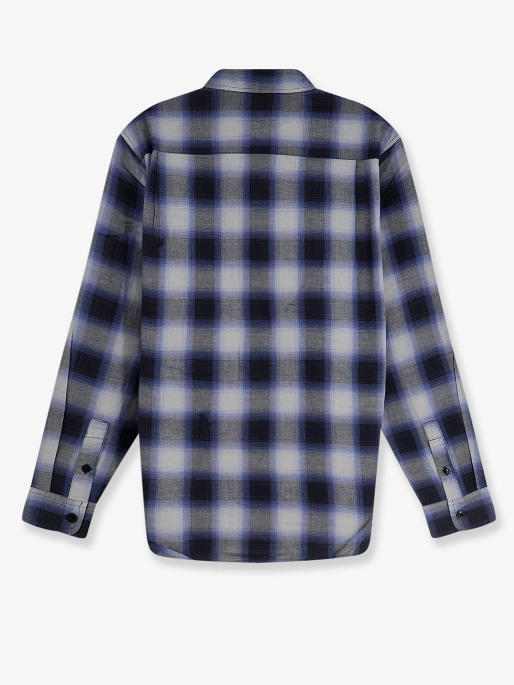 Beach Ombre Plaid madras cotton shirt 2