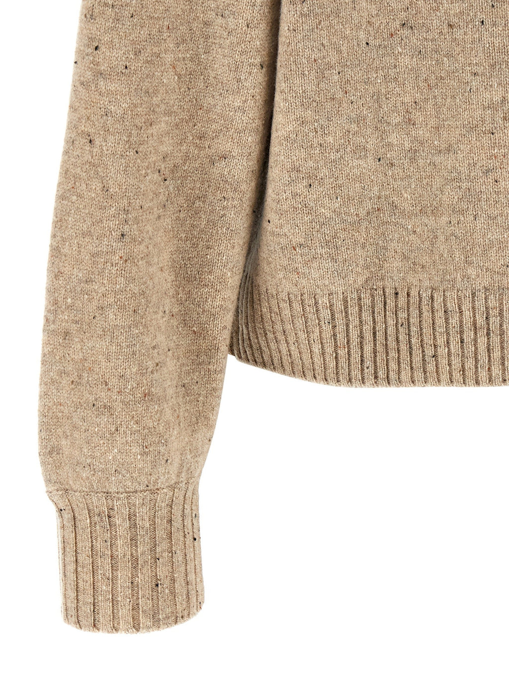 Beige diamond turtleneck sweater 4