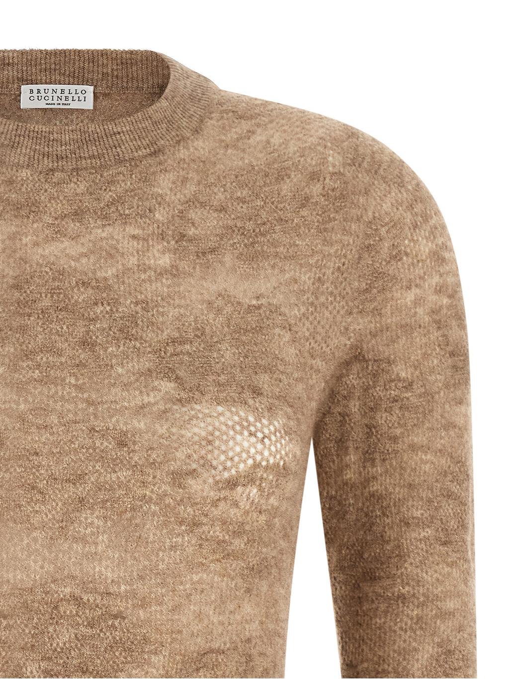 Beige 'Flower Lace' sweater 3