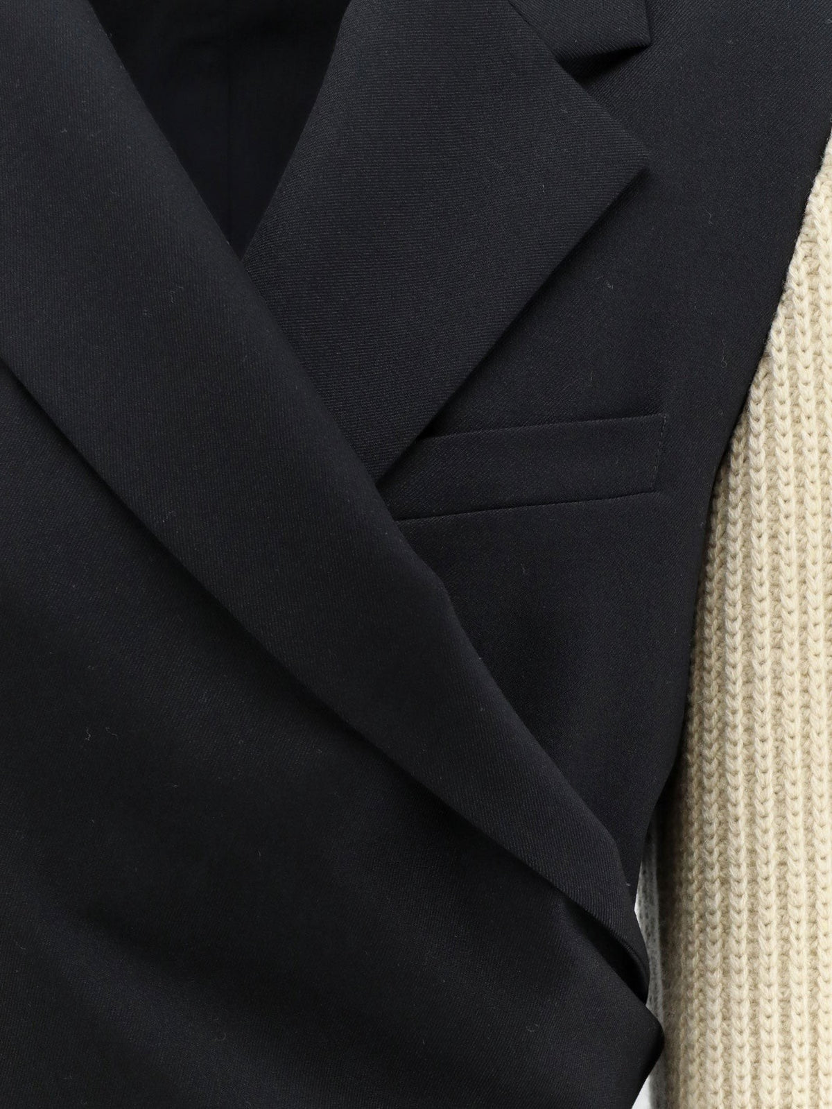 Beline Bis wool blazer with contrasting sleeves 3