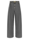 Belted jeans