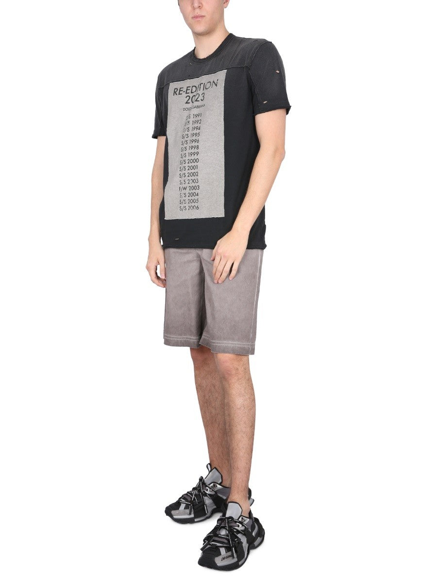 BERMUDA SHORTS WITH LOGO PLAQUE 2