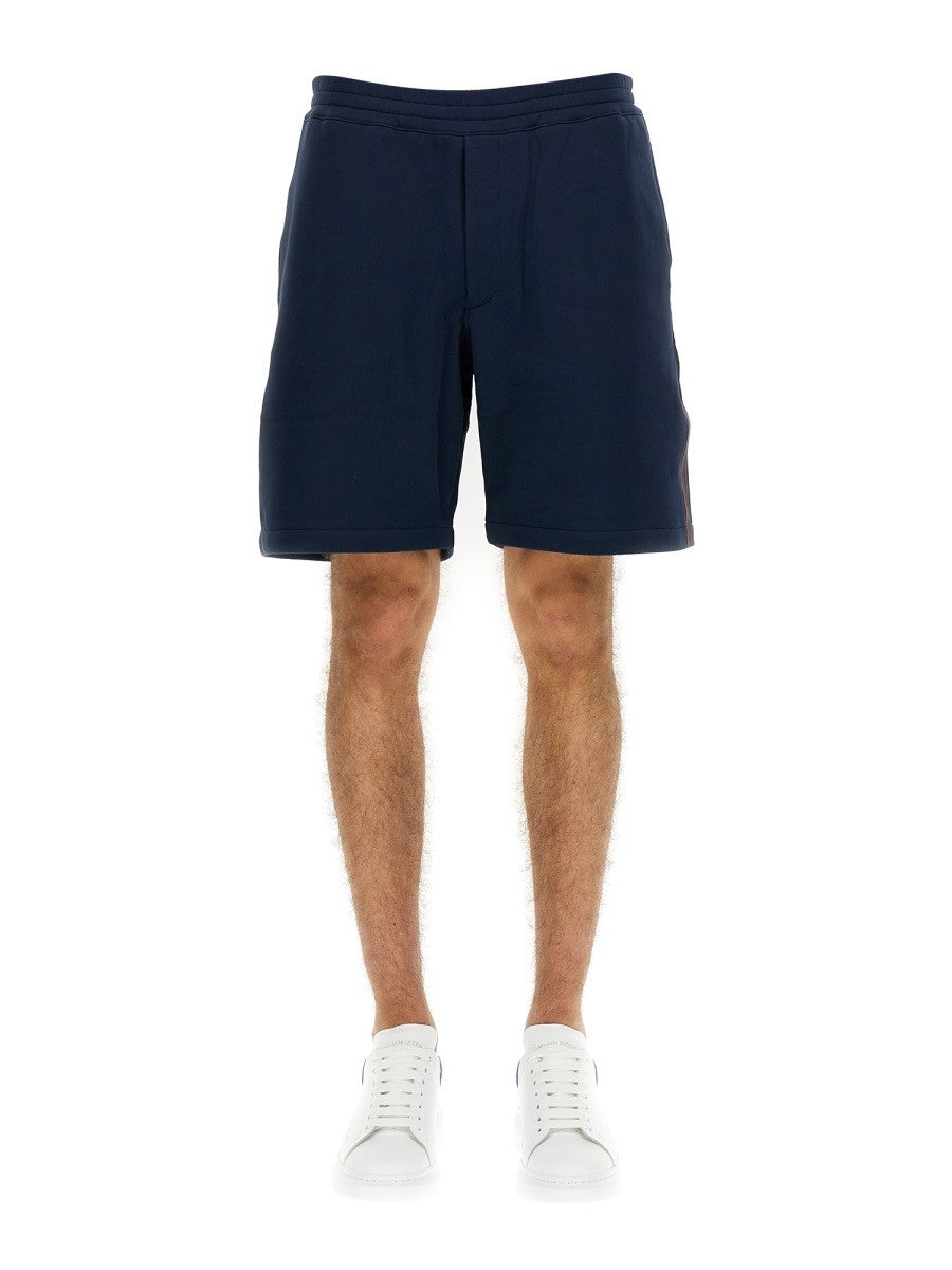 BERMUDA SHORTS WITH SELVEDGE LOGO BAND