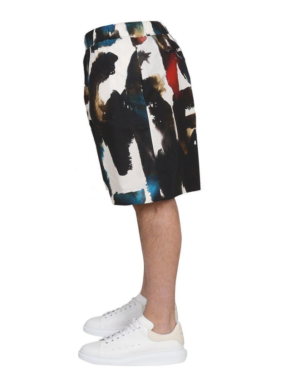 BERMUDA WITH LOGO PRINT 3