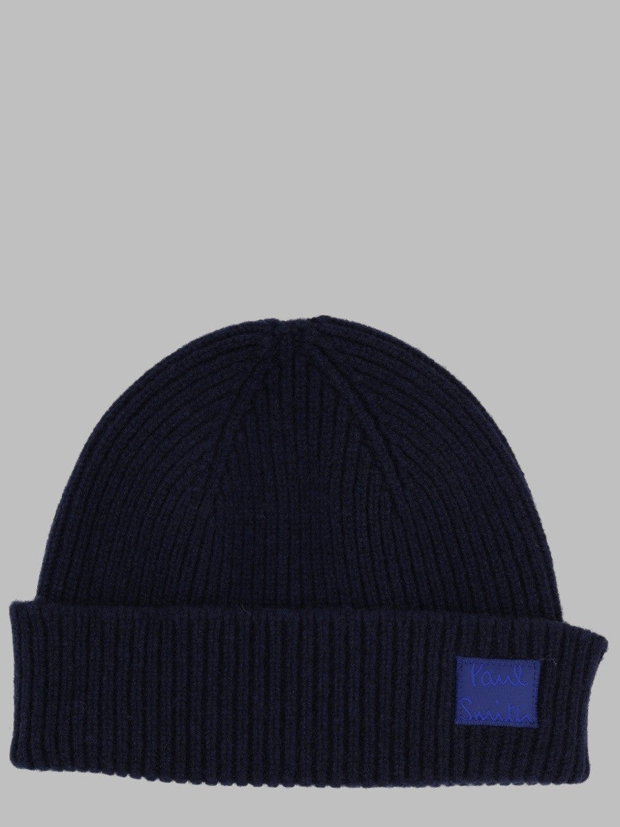 Berretto a Coste con Patch Logo