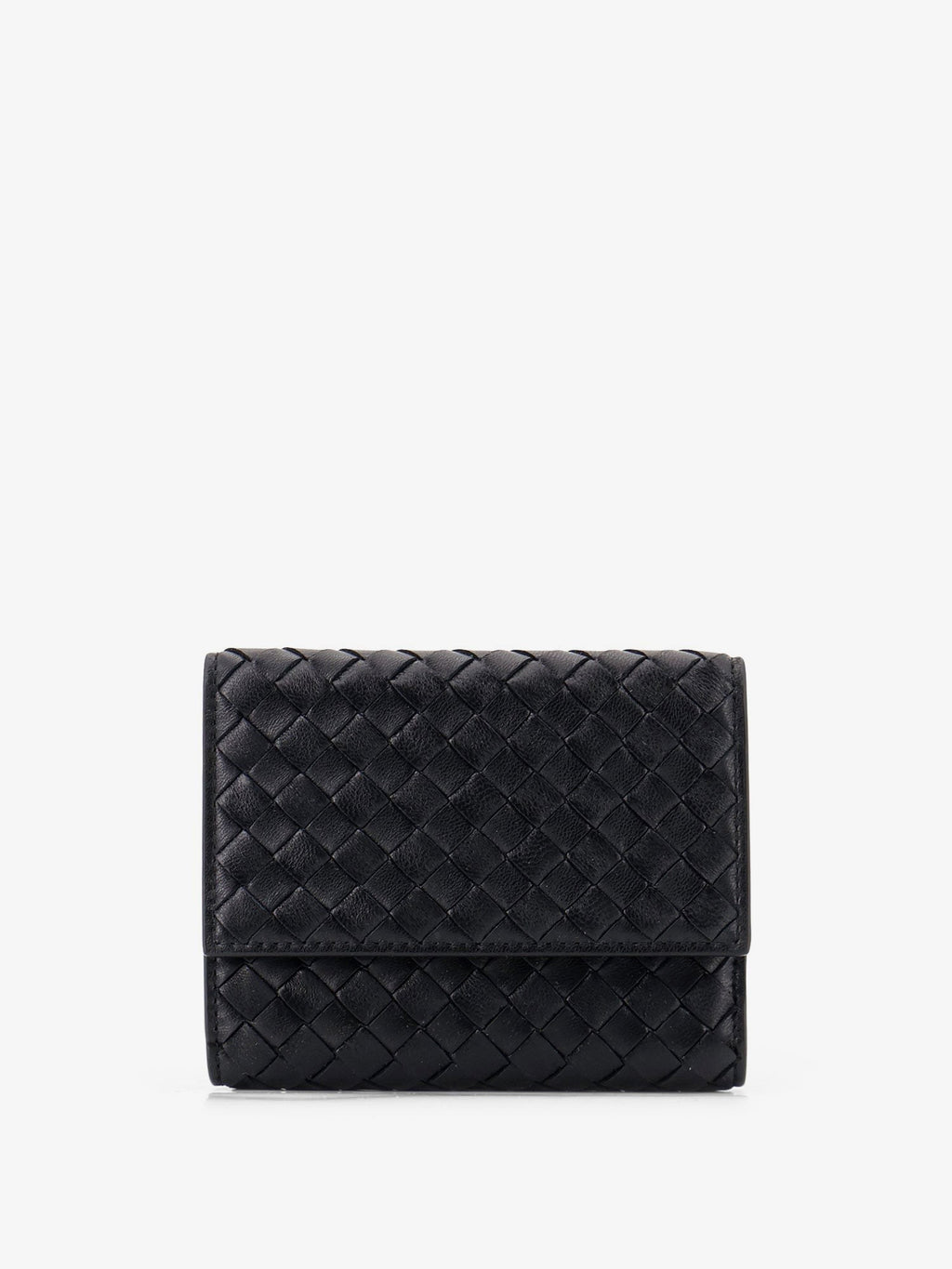 Bi-fold Intrecciato wallet with zip