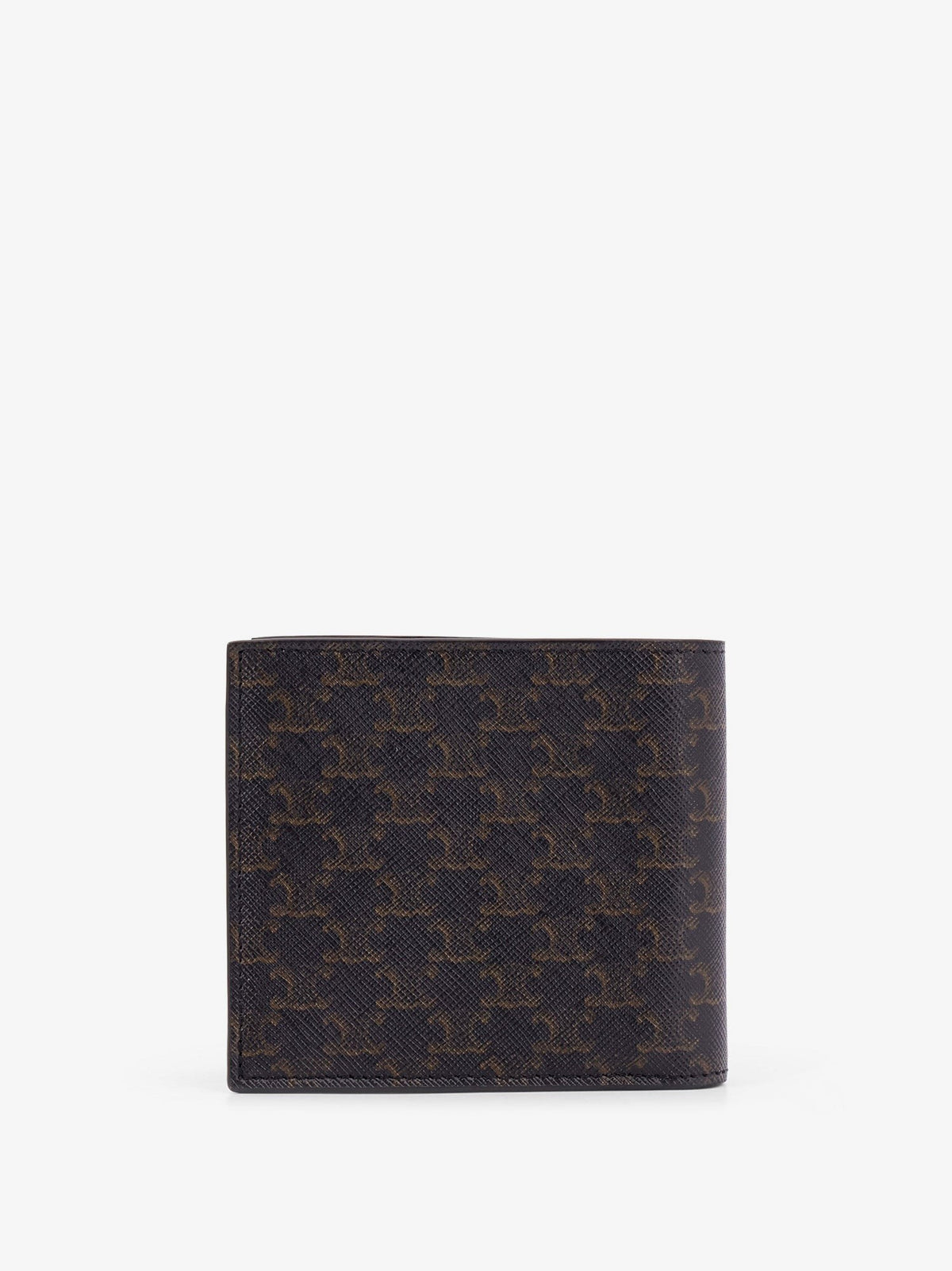 Bifold Triomphe coated canvas and leather wallet 2