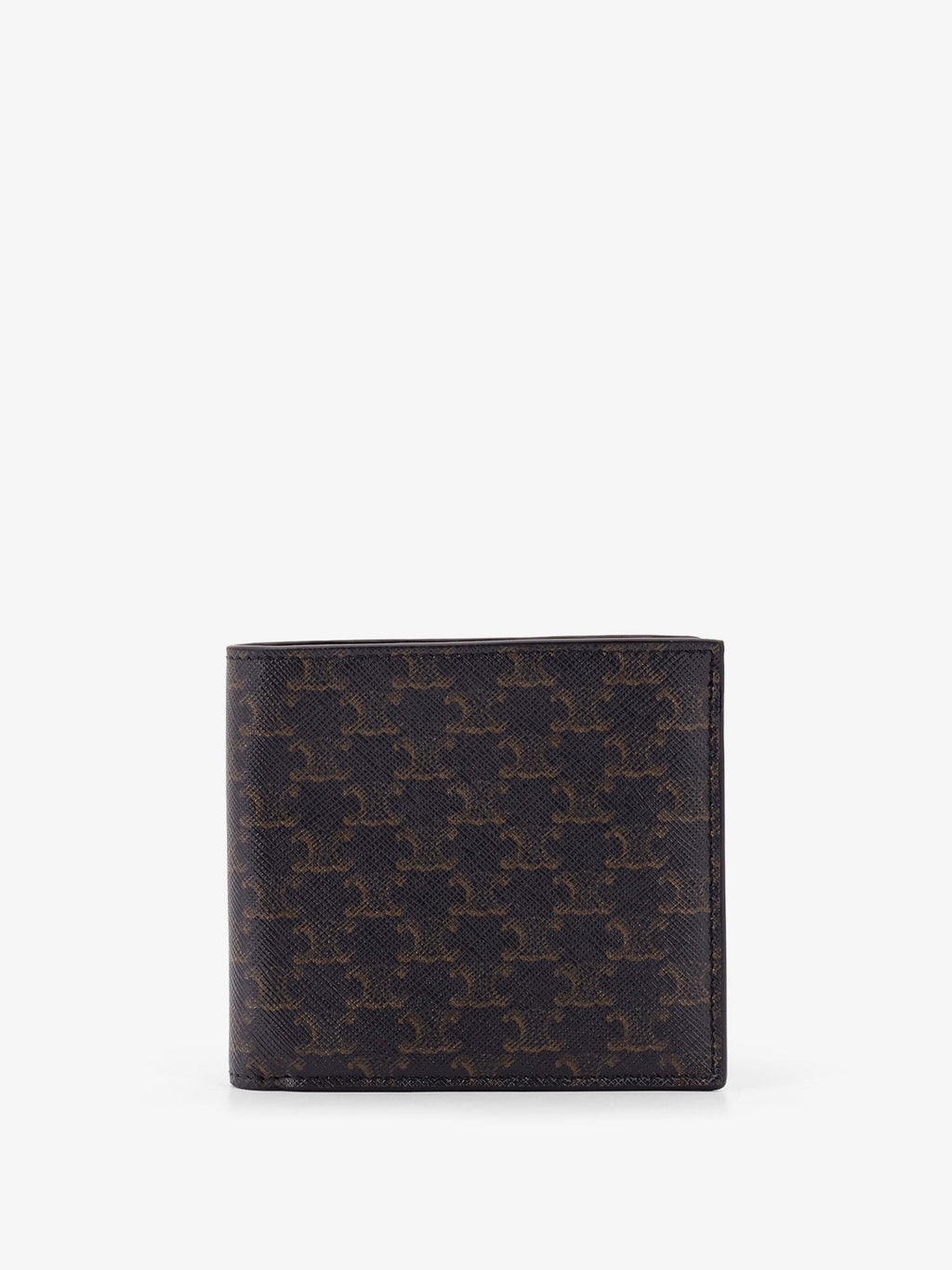 Bifold Triomphe coated canvas and leather wallet