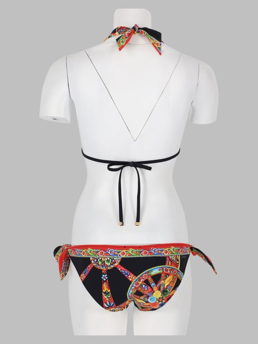 Bikini a triangolo con stampa 2
