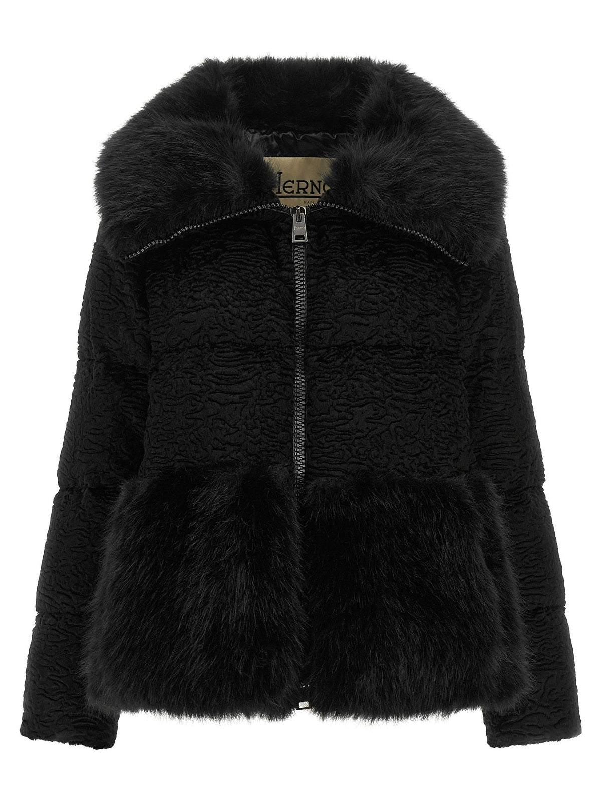 Black Astrakhan effect jacket