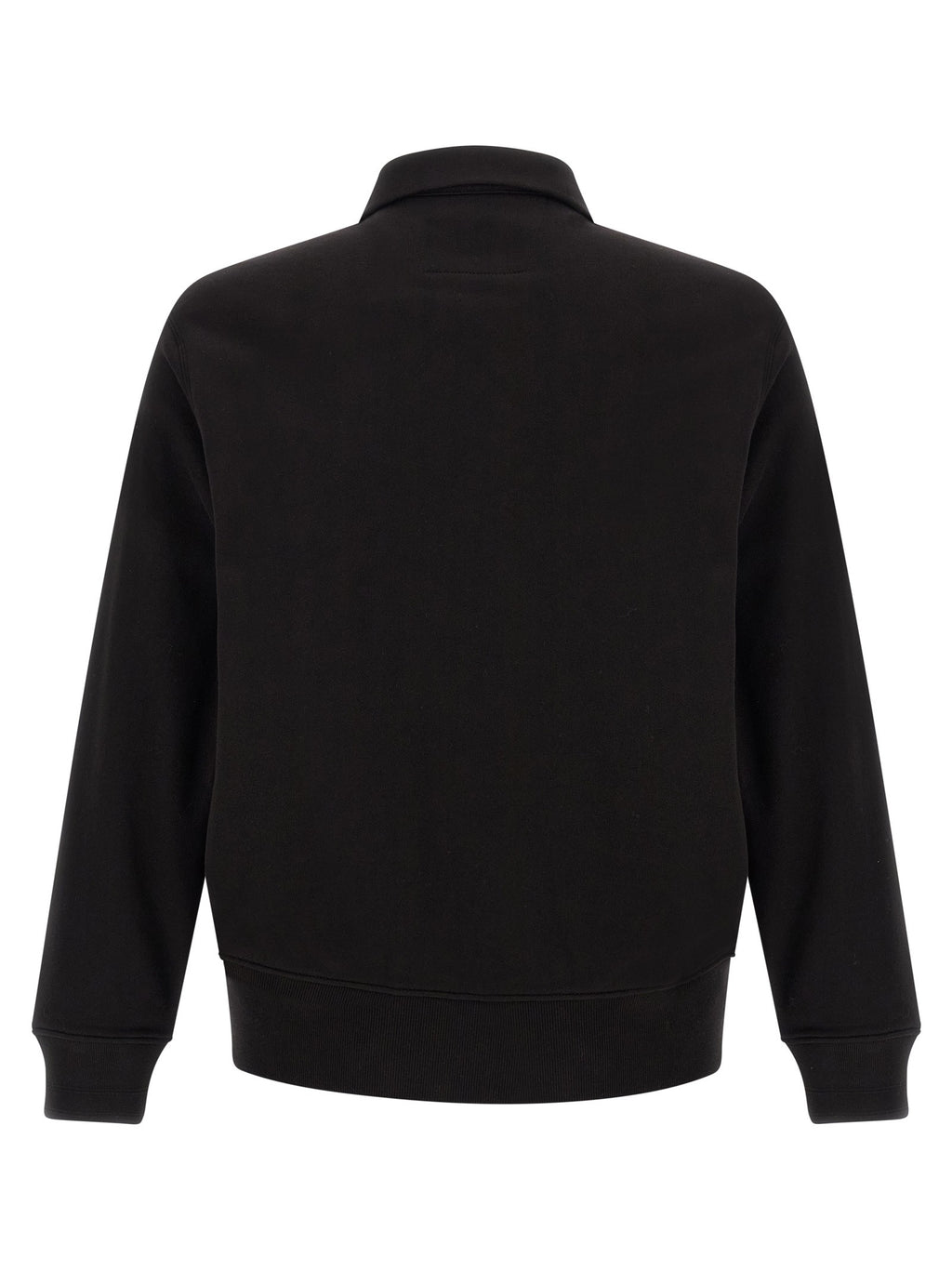 Black cotton fleece sweatshirt 2