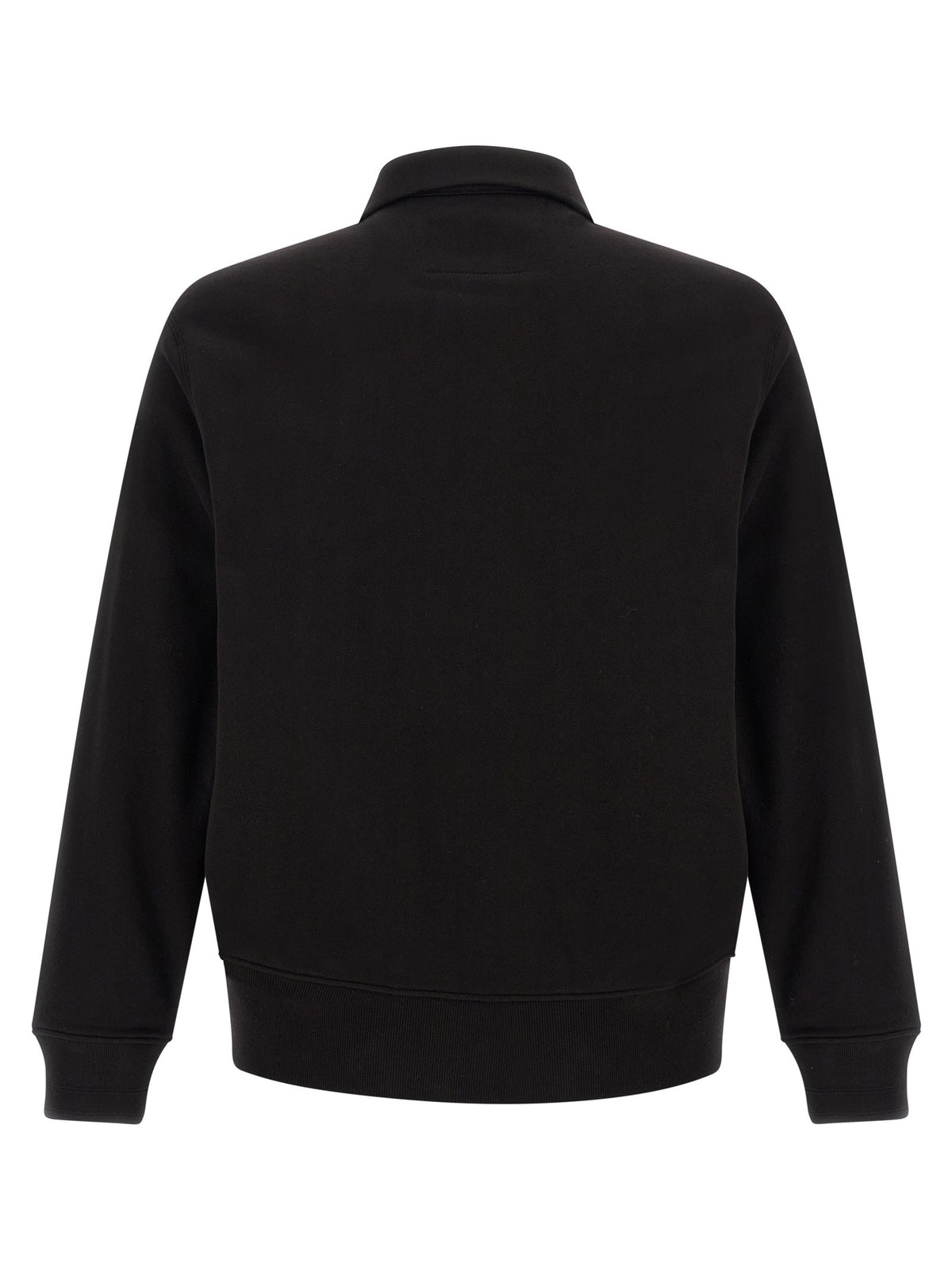 Black cotton fleece sweatshirt 2