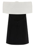'Black Crêpe Flower Mini' dress 2