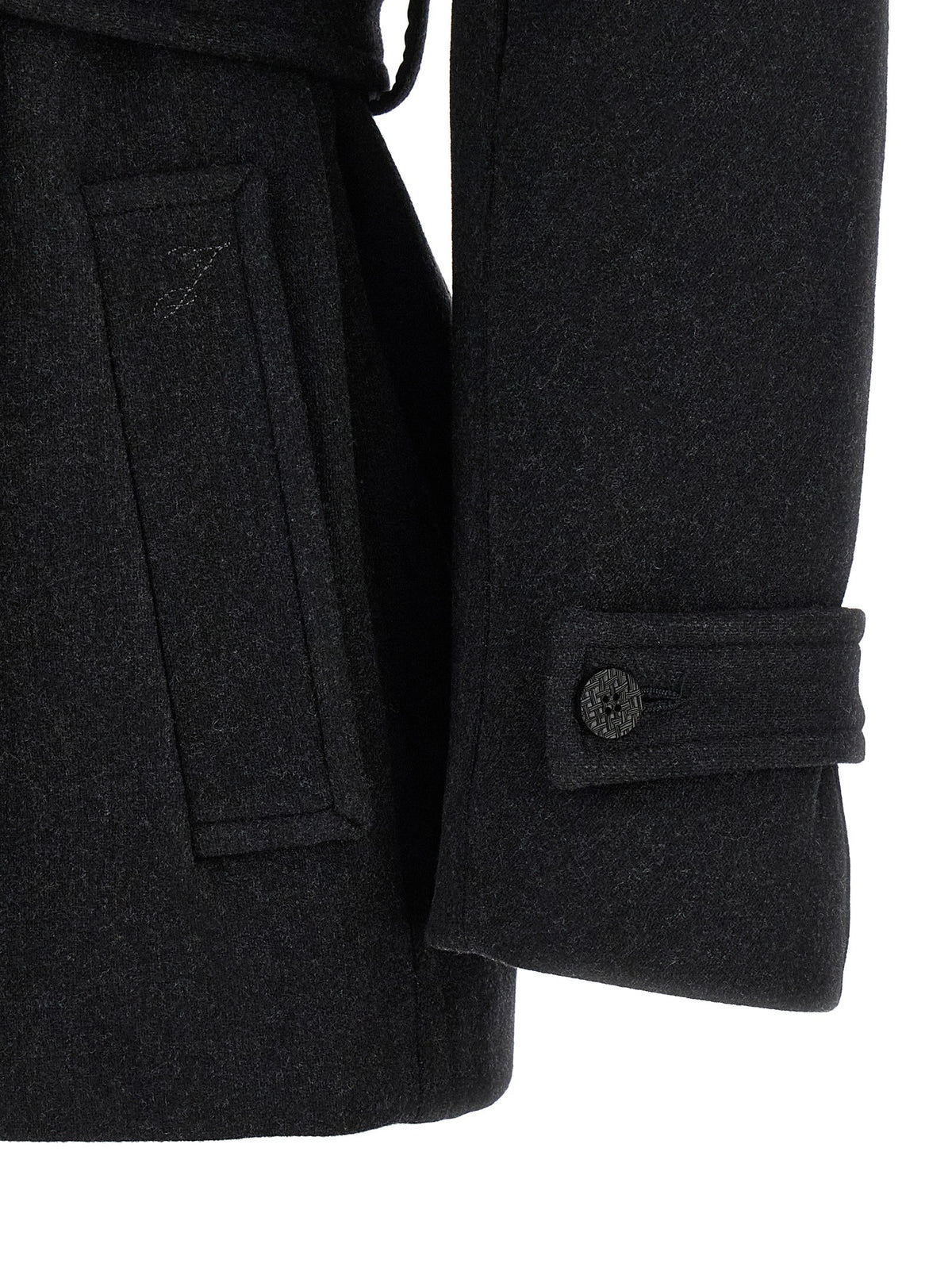 Black 'Le Caban Boléro' coat 4