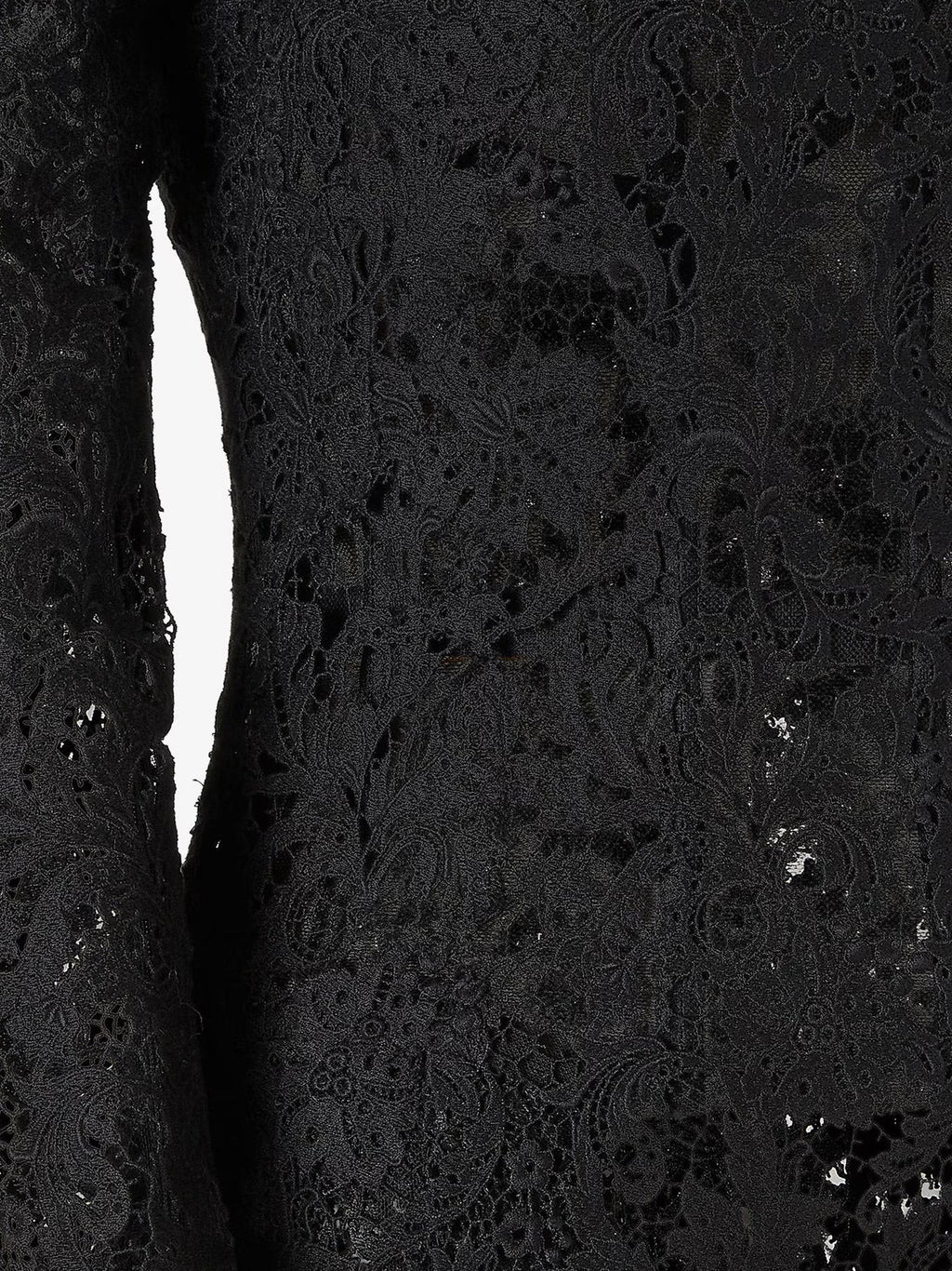 Black macramé lace dress 3