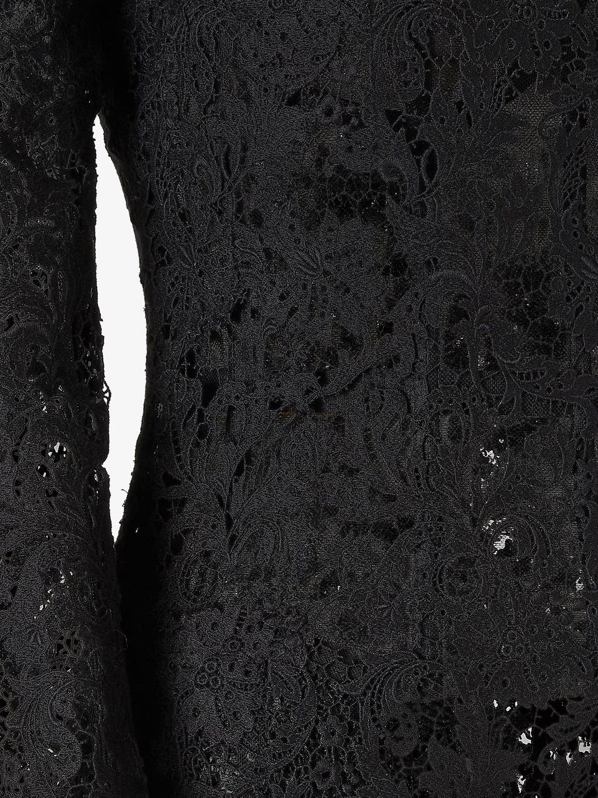 Black macramé lace dress 3