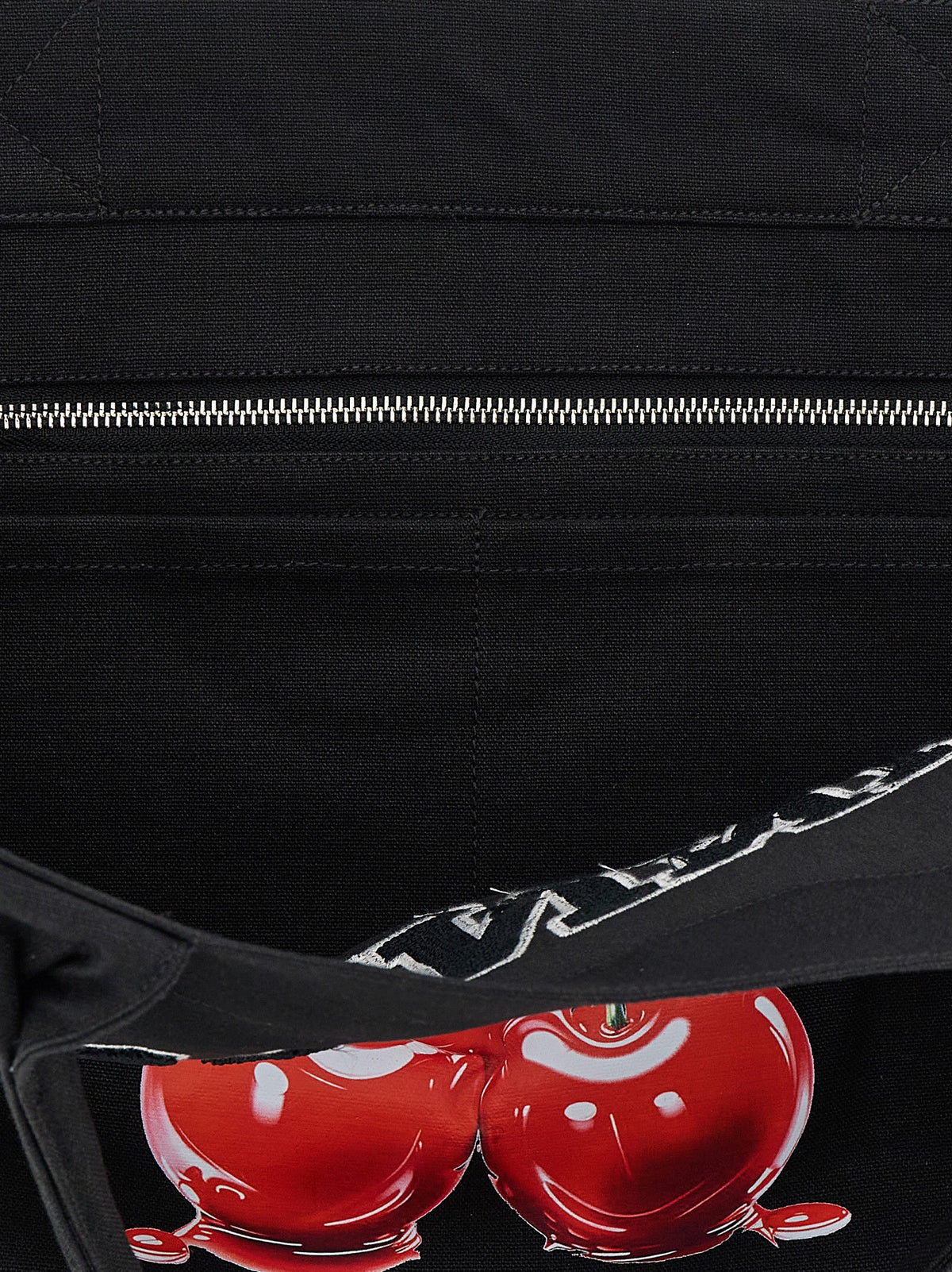 'Black Medium Cherry Tote' shopping bag 4