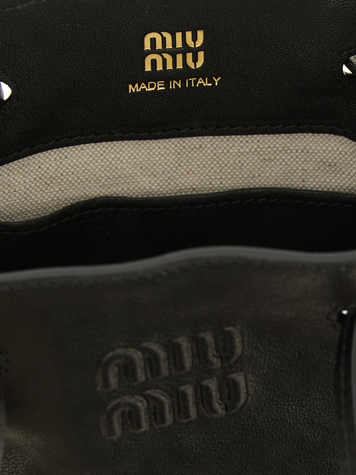 Black mini nappa leather crossbody bag 4