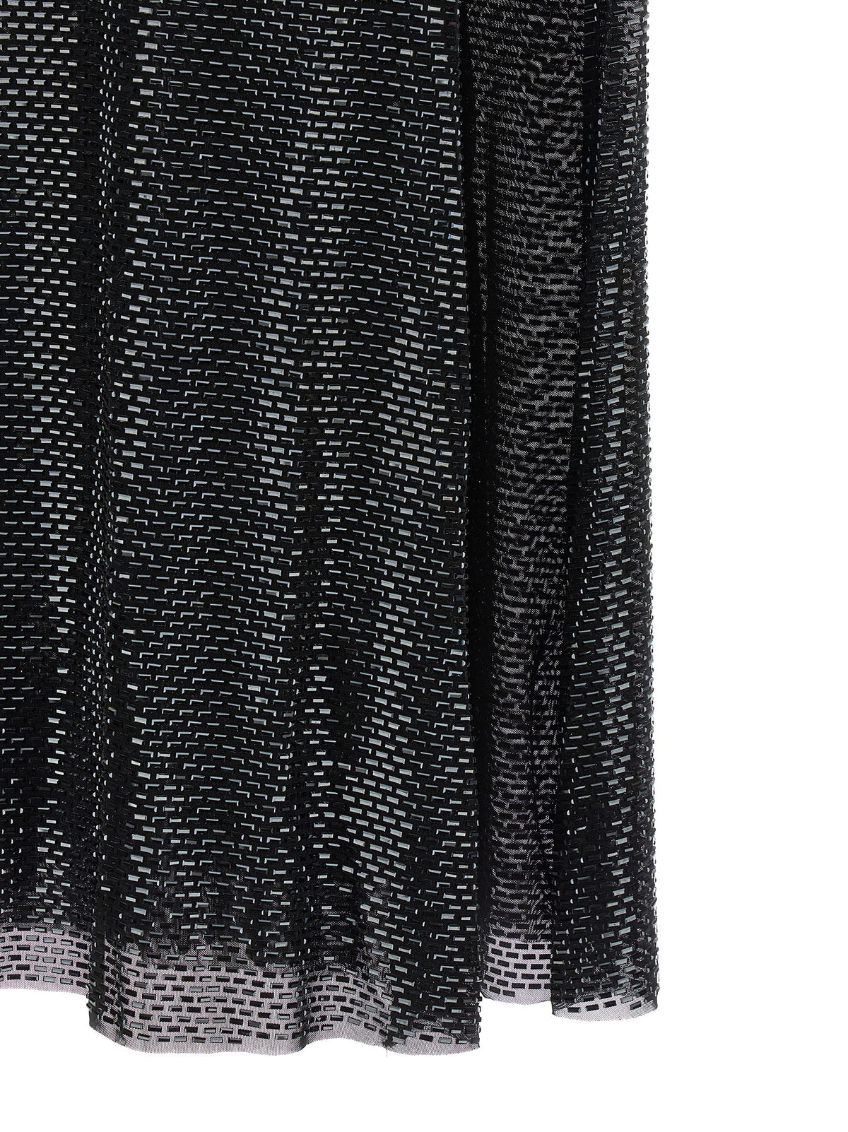 'Black Rhinestone Draped Maxi' dress 5