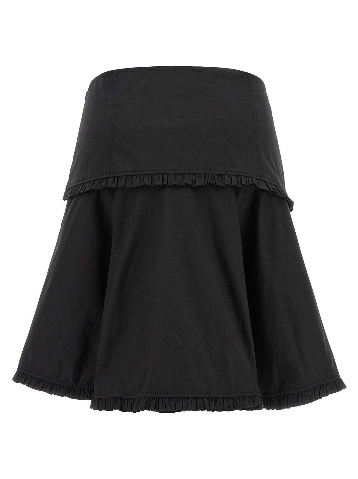 Black stretch cotton skirt 2