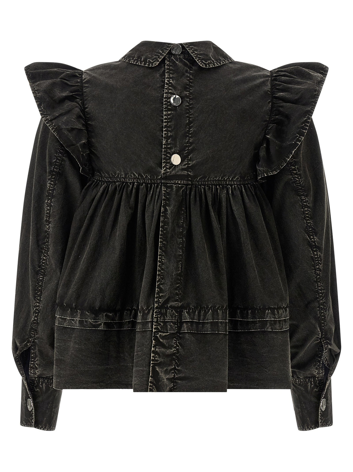 'Black Washed Frill' blouse 2