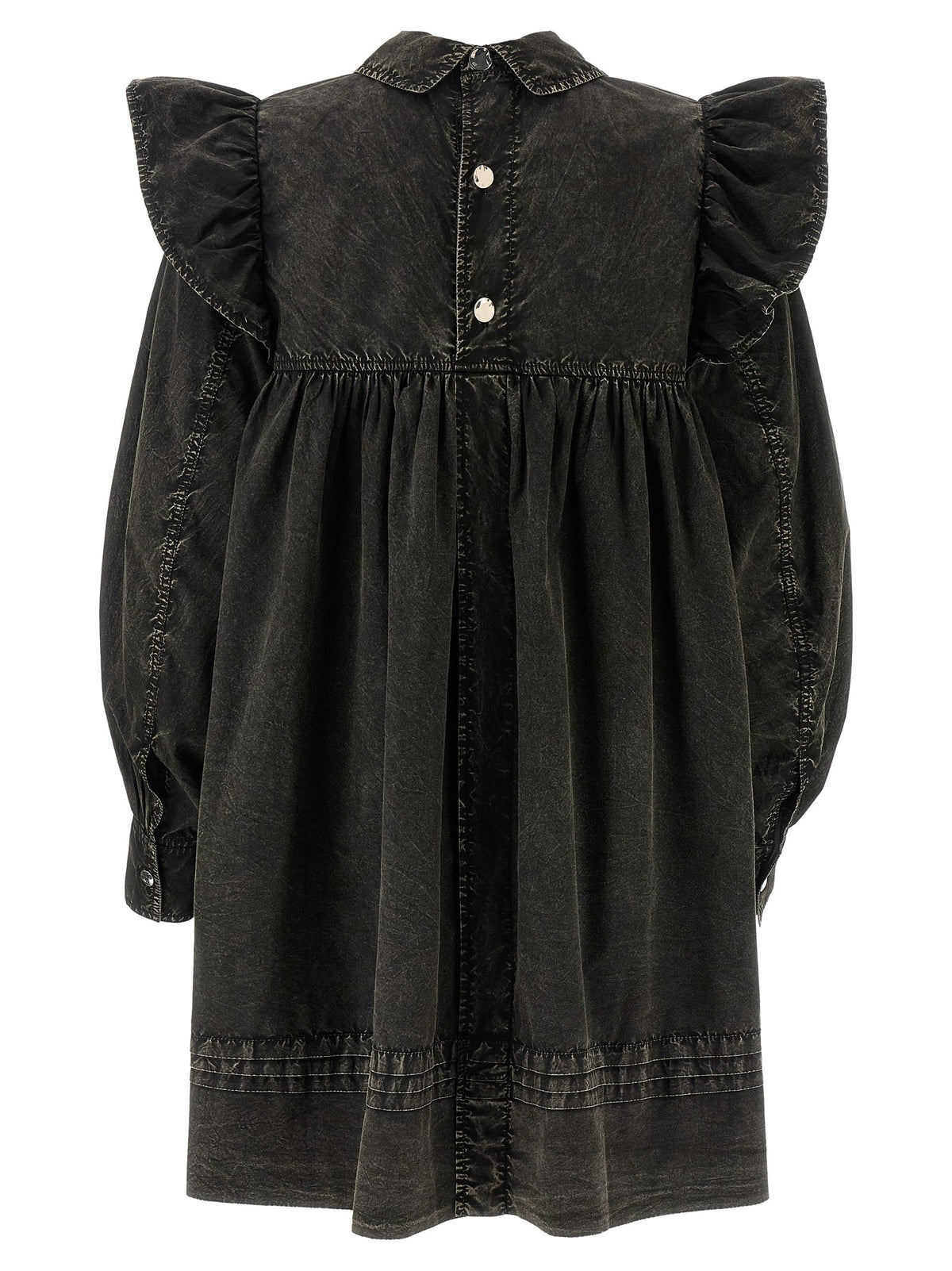 'Black Washed Mini Shirt' dress 2