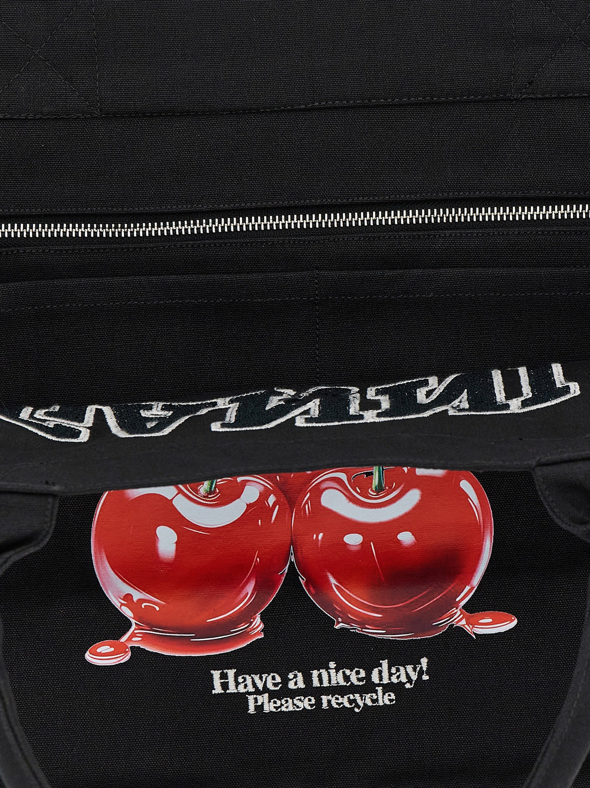 'Black XXL Cherry Tote' shopping bag 4