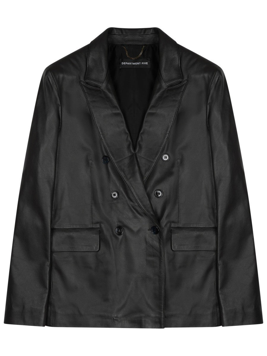 BLAZER DOPPIOPETTO "ARIELLE" IN PELLE