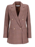 Blazer Doppiopetto in Lana Principe di Galles