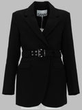 BLAZER IN CREPE CON CINTURA