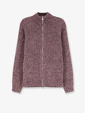 Blend virgin wool silk and cashmere cardigan