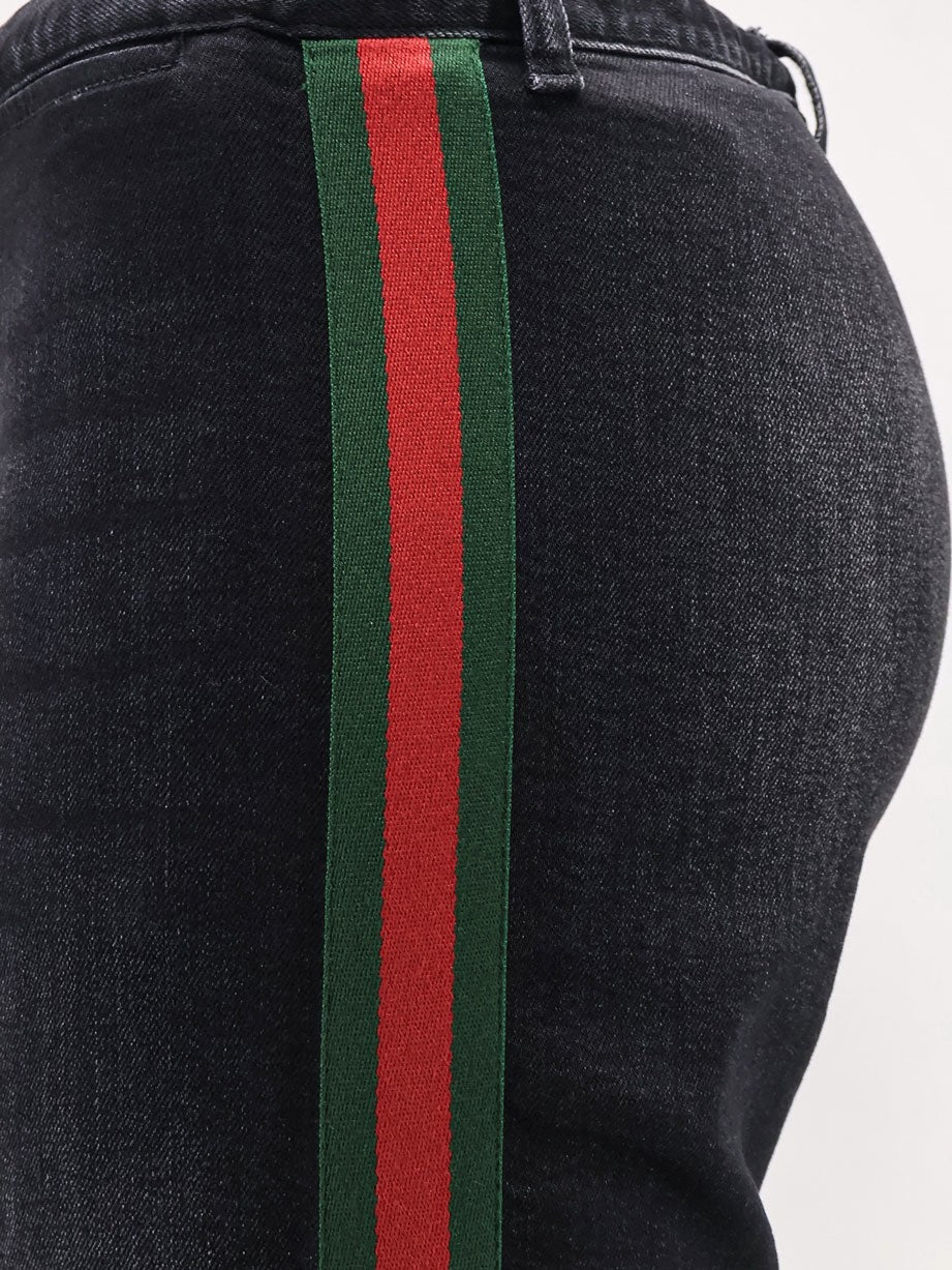 Blue denim jeans with Nastro Web profiles 3