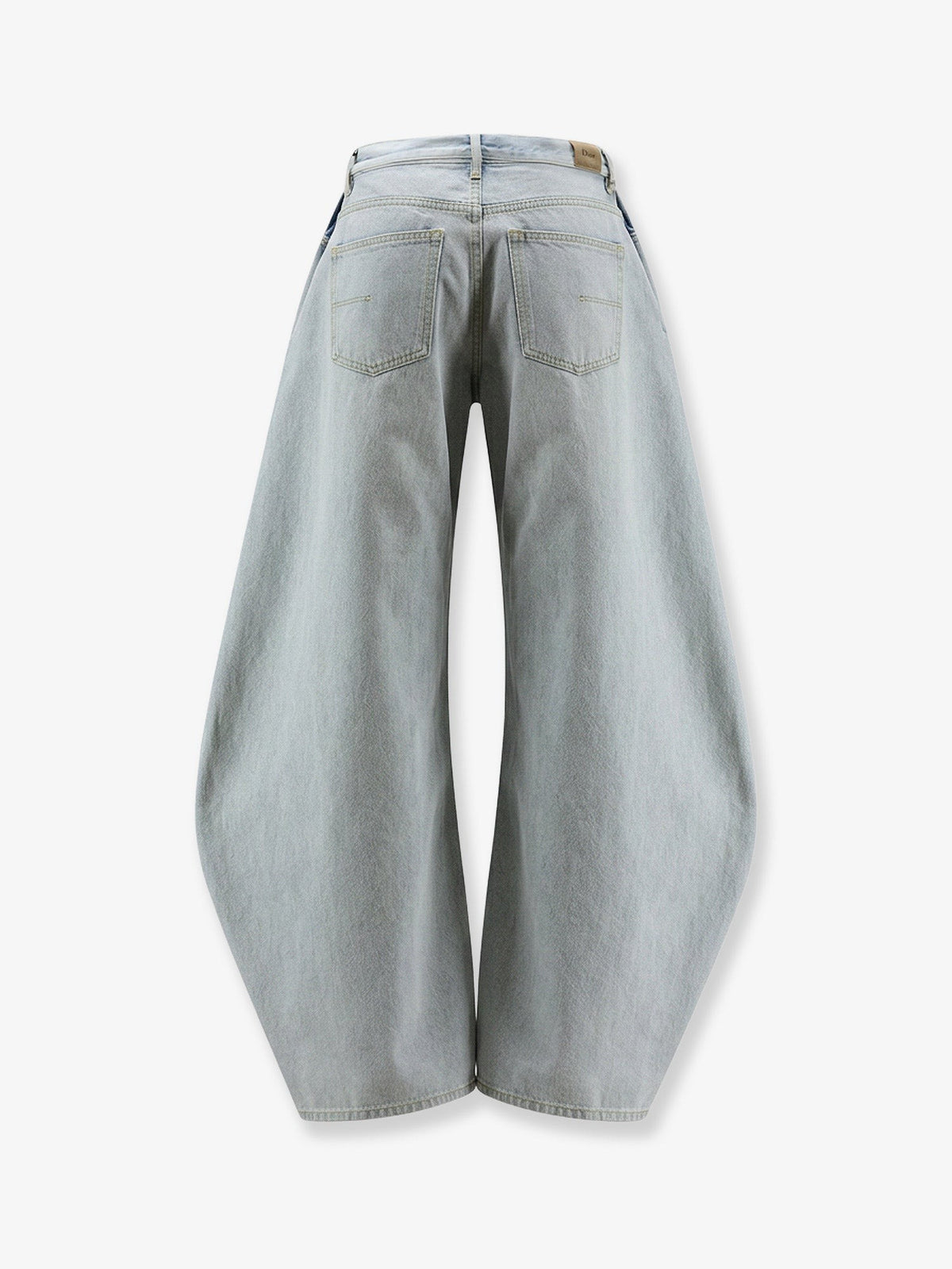 Blue denim loose jeans 2