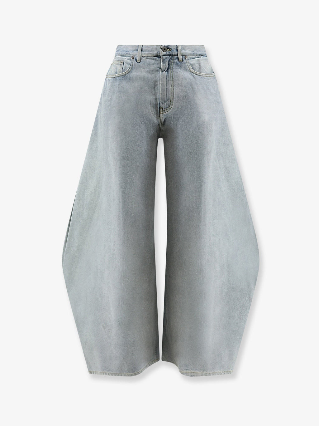 Blue denim loose jeans