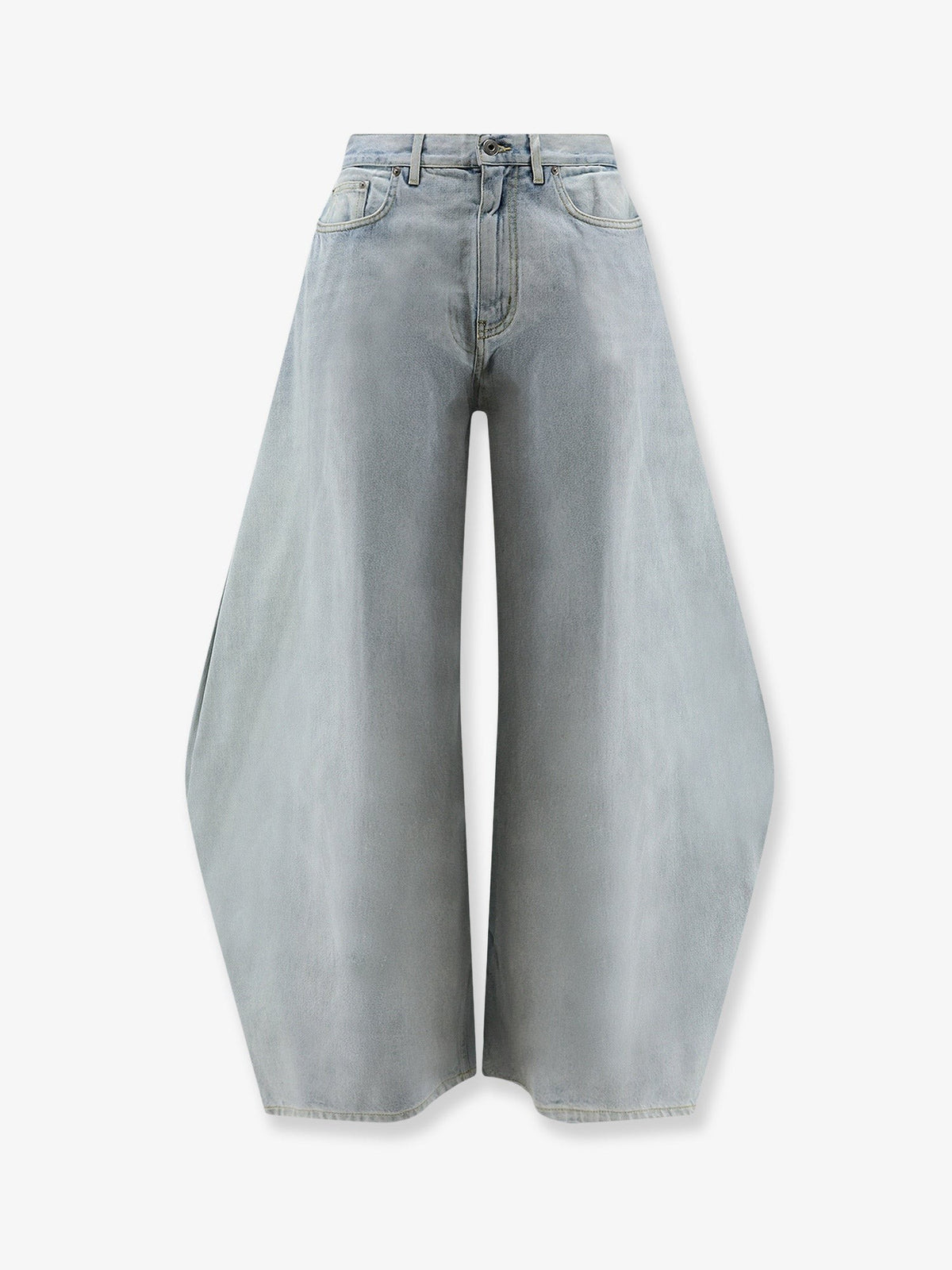 Blue denim loose jeans