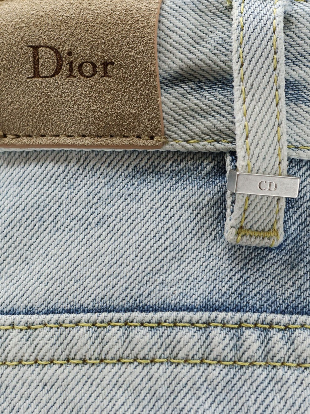 Blue denim loose jeans 3