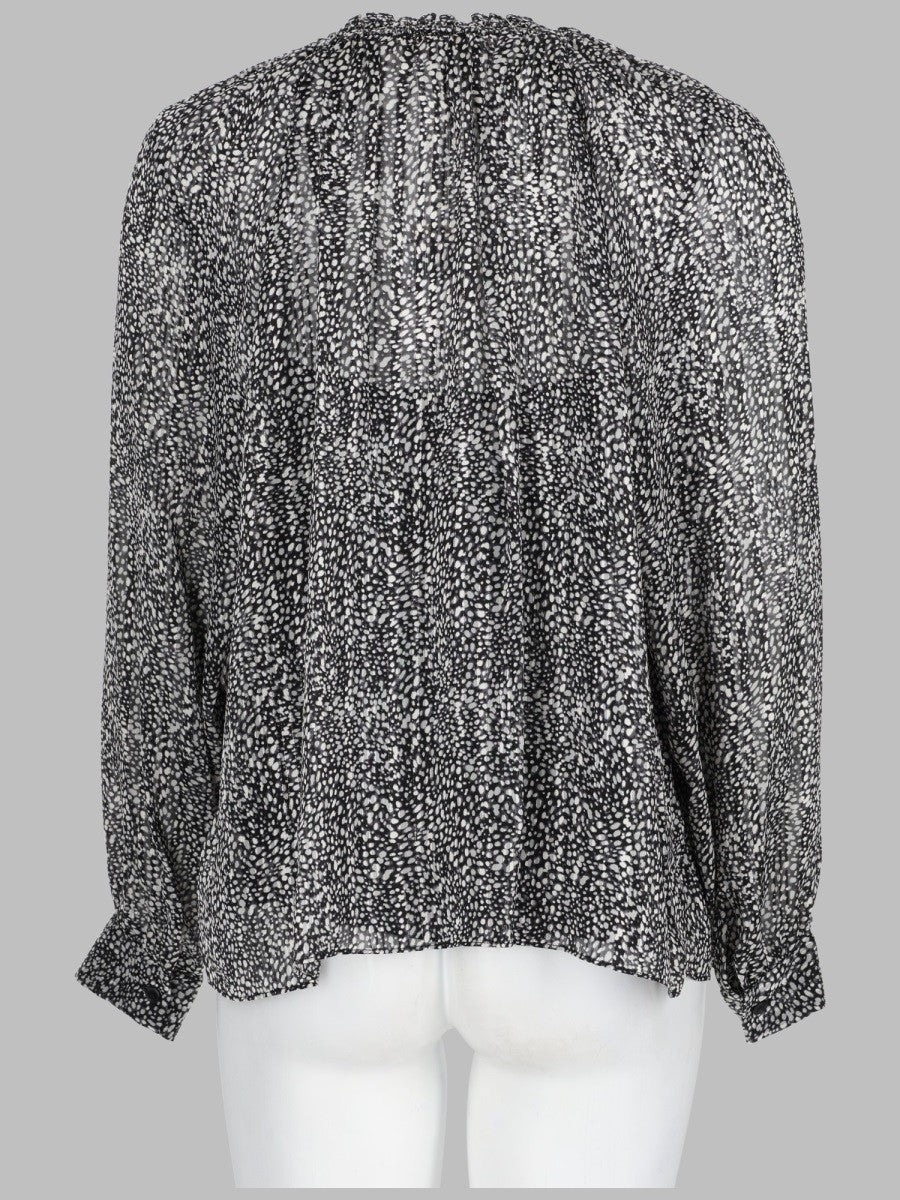 BLUSA IN GEORGETTE CON STAMPA METALLIZZATA 2
