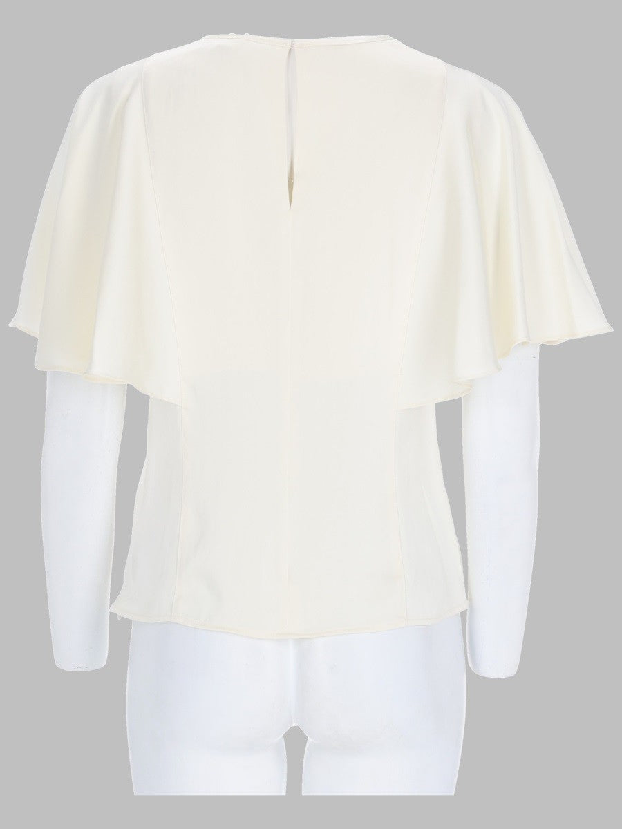 BLUSA IN RASO CON MANICHE A MANTELLA 2
