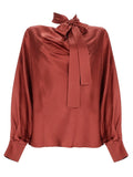 Blusa in Seta con Fiocco
