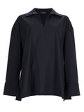 Blusa in Tela di Pura Lana