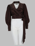 Blusa "Wrap" in Seta