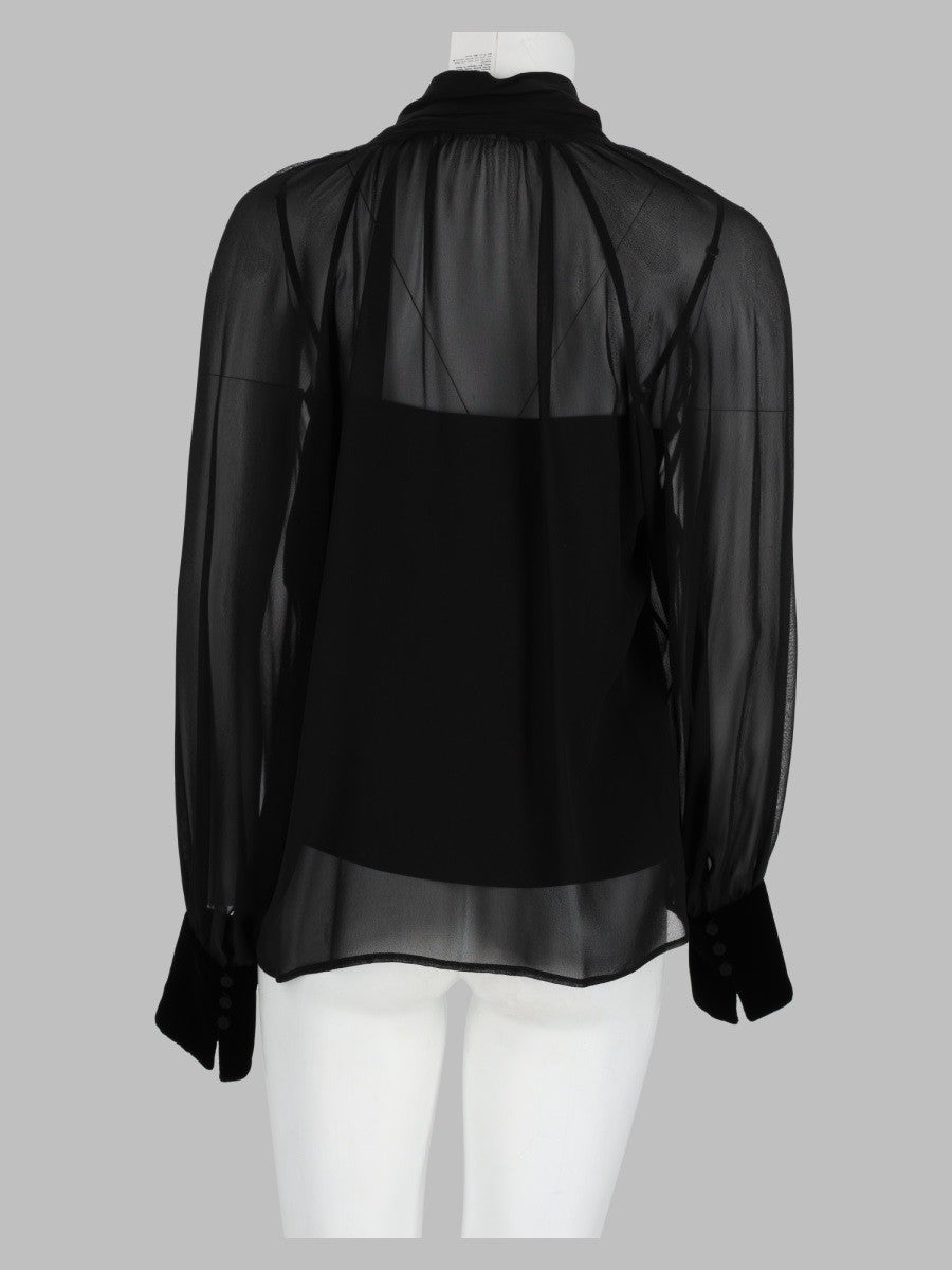 Blusa "Zattera" In Georgette Di Seta 2