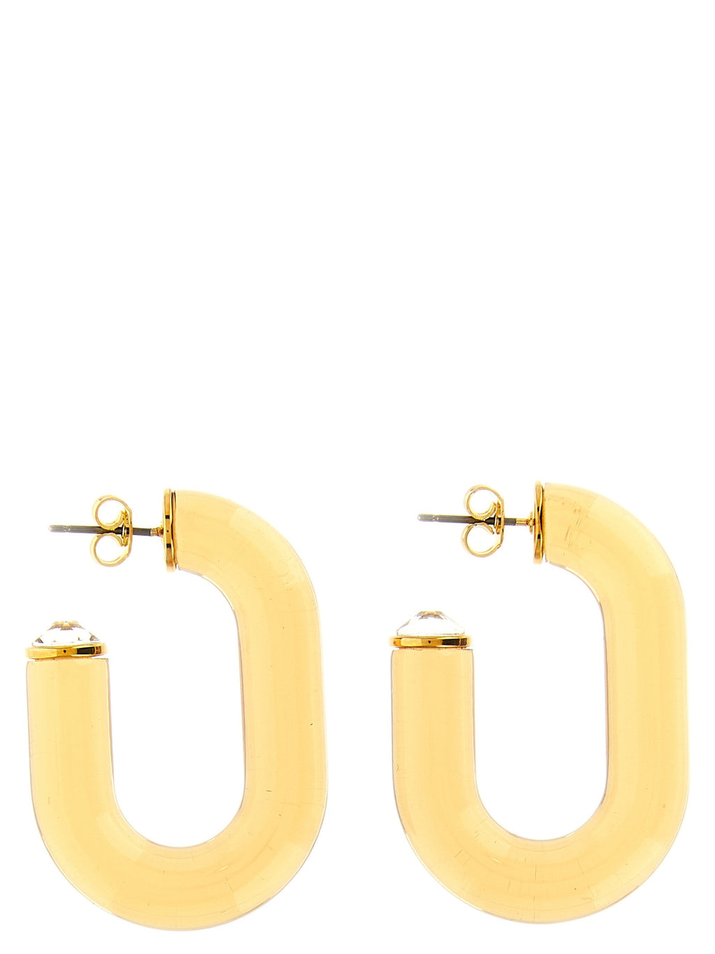 'Bo Resine' earrings with crystal detail