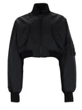 BOMBER CROPPED CON ZIP