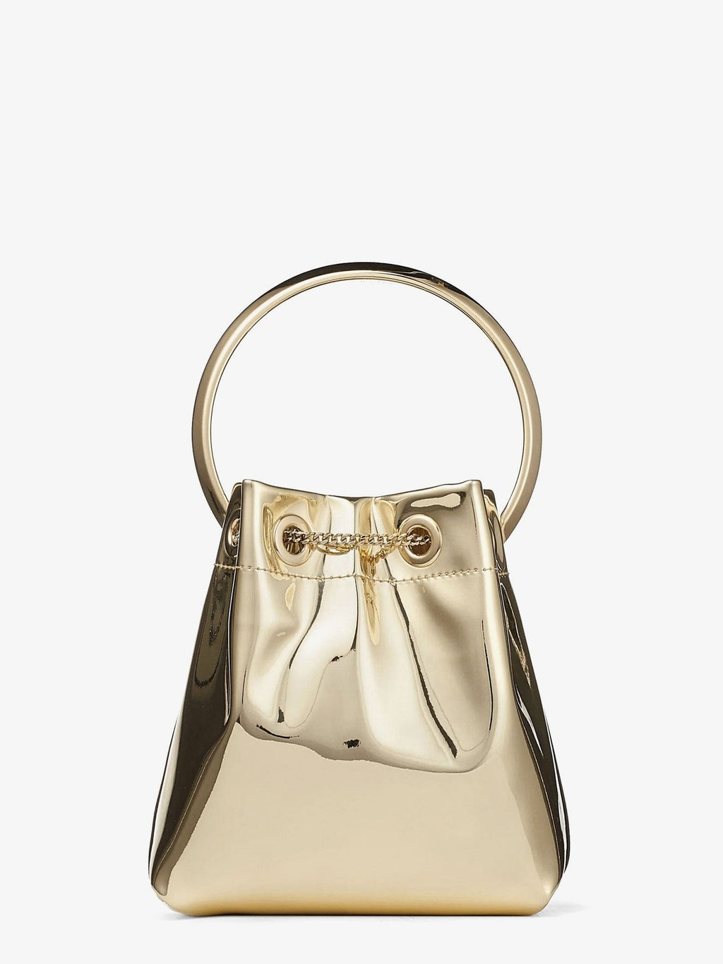 Bon Bon Metallic Leather Bucket Bag 2