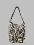 Borsa Bucket in Pelle Effetto Cavallino